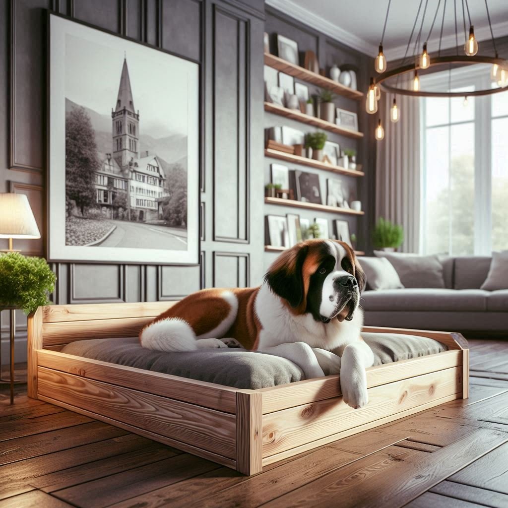 cama de madera para perro