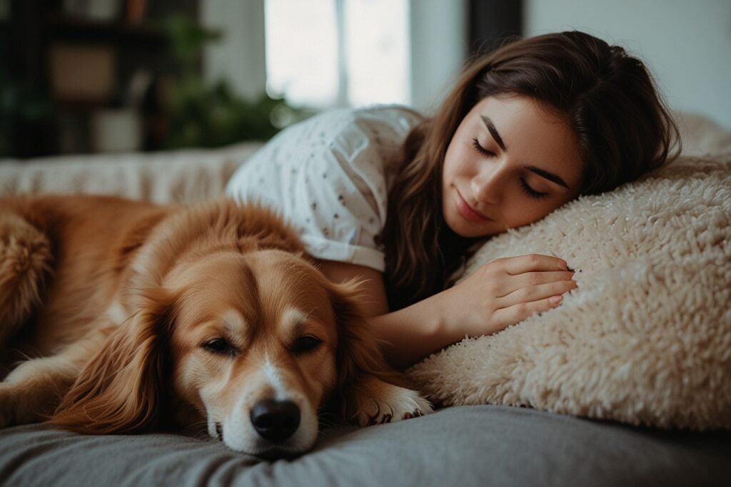 colecho para perros, cama compartida con tu mascota.